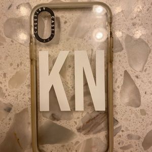 Casetify custom phone case. Initials KN